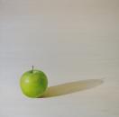 Apple in Winter Sunlight, 20" x 20", Oil on Canvas