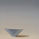 Brightness in the grey - Blue Bowl, 30" x 30", Oil on Canvas