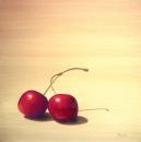 Juicy Cherries, 20" x 20", Oil on Canvas, SOLD