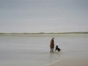 One Man and his Dog, 16" x 12", Oil on canvas, SOLD
