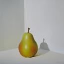 Pear in Corner, 20" x  20", Oil on Canvas