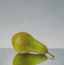 Pear Reflected, 16" x 16", Oil on Canvas